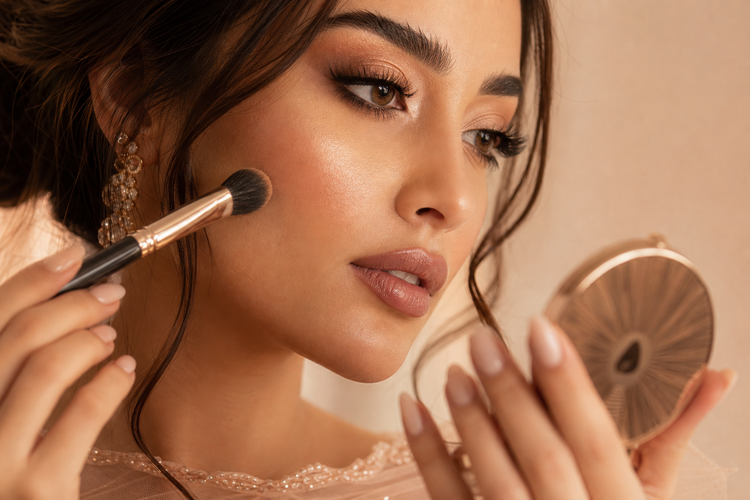 Bridal soft glam makeup